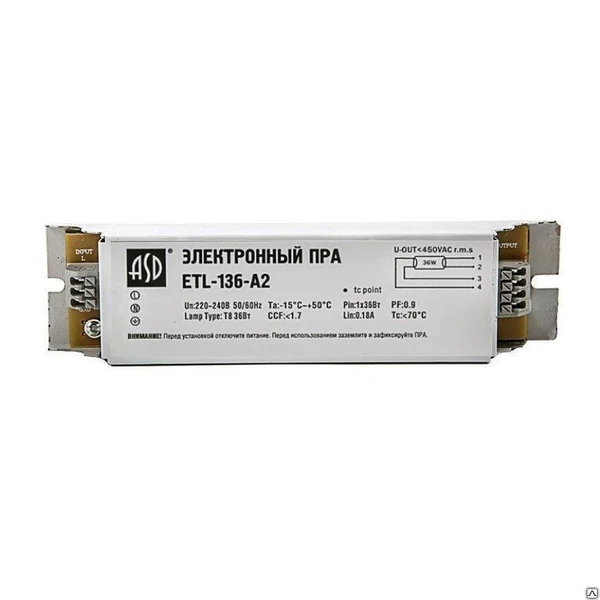 Фото Балласт ASD ETL-136-A2 1*36W (100)