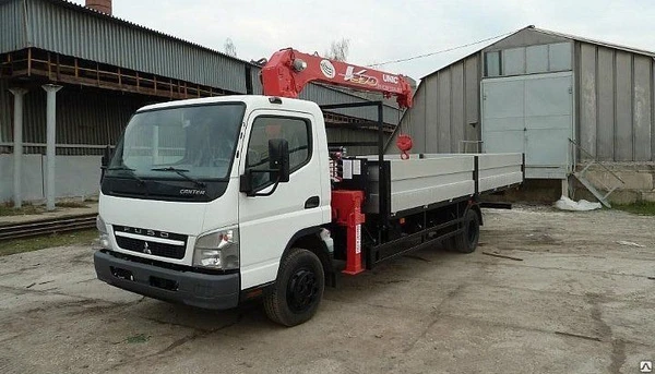 Фото Бортовой автофургон Mitsubishi Fuso CANTER с КМУ Unic 374