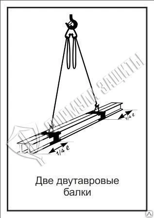 Фото Схема «Две двутавровые балки» (300х400 мм)