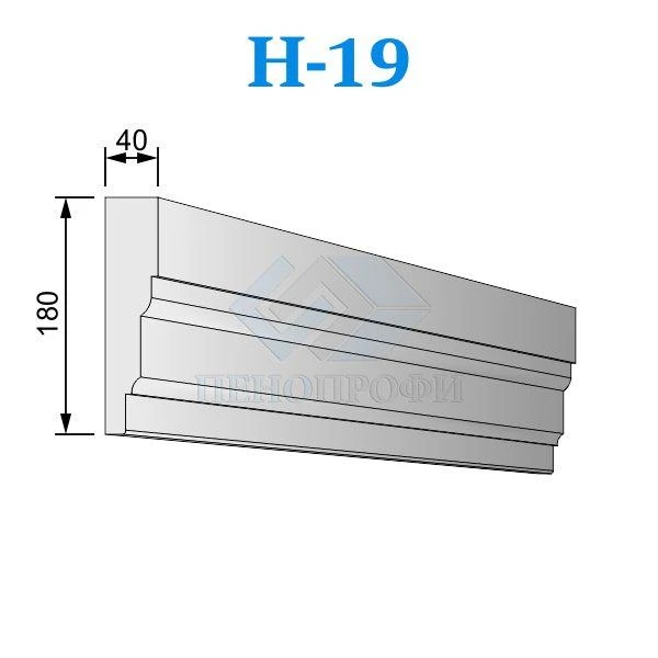 Фото Фасадные наличники из пенопласта (пенополистирола) Н-19 ПСБ-С-25Ф