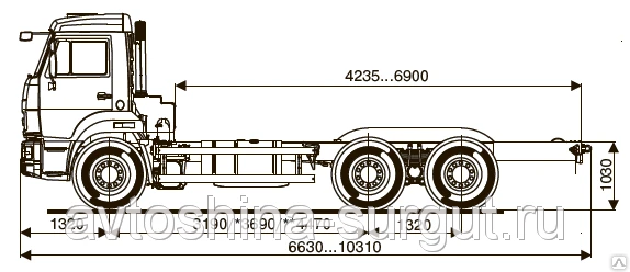 Фото Грузовой автомобиль шасси Камаз 65115-3037-19(L4)