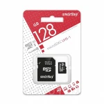 фото Карта памяти Smart Buy micro SDXC 128GB  Class10 UHS-I (с адаптером SD)