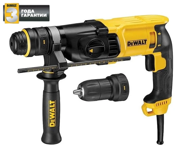 Фото Перфоратор DeWalt D25134K / 800 Вт, 3 Дж, сменный дополнительный патрон