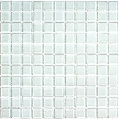 Фото Мозаика BONAPARTE White glass 300х300 стеклянная