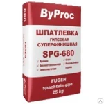 фото Шпатлевка гипсовая суперфинишная 25 кг. (0-2), ByProc SPG-680