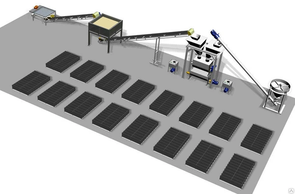 Фото Оборудование для производства пенобетонных блоков