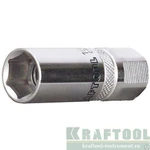 фото Торцовая головка KRAFTOOL, свечная,Cr-V,"FLANK",1/2", 21 мм