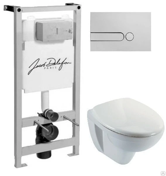 Фото Комплект Jacob Delafon Patio E5504-NF+E4187-00+E4326-CP+E70021-00 Jacob Del