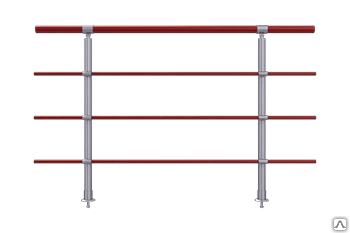 Фото Сварные перила П-3