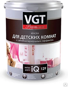 Фото Краска VGT PREMIUM для детских комнат IQ129 база А (9 л)