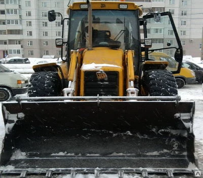 Фото Аренда фронтального погрузчика JCB (фронтальный ковш 1,3м.кубич.)