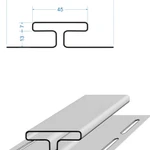 Фото №2 Н-профиль соединительный для винилового сайдинга 3050мм, пломбир Дёке PREMIUM
