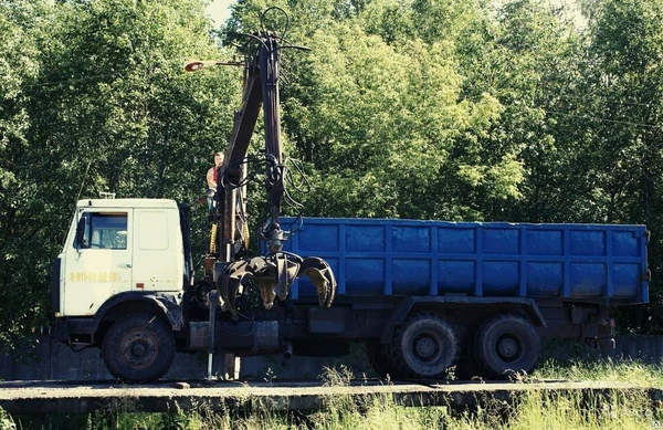 Фото Услуги Ломовоза грузоподъемность стрелы 7т