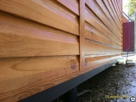 Фото Сайдинг металлический под дерево. Бревно