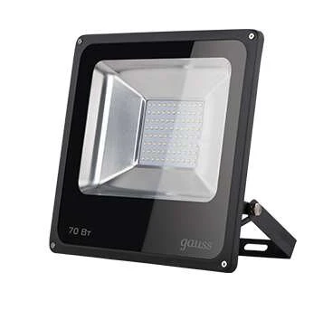 Фото Прожектор светодиодный Elementary LED 70Вт IP65 6500К черн. Gauss 613100370