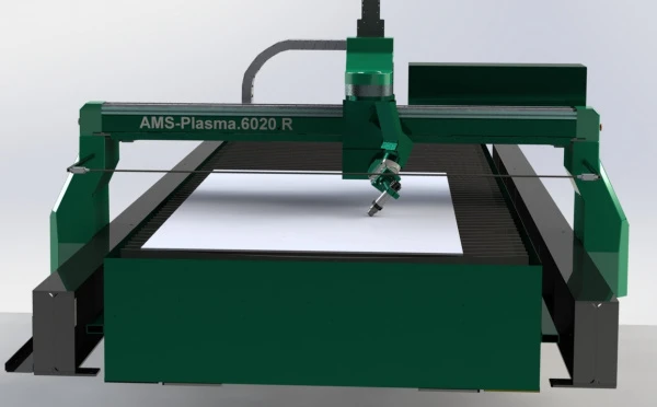 Фото Станок плазменной резки "AMS-Plasma.6020.R", плазма+газ, криволинейная фаска в Москве