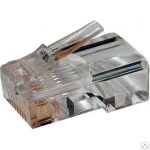 фото Разъем hyperline rj-45 (8p8c) под витую пару, категория 5e (50µ"/ 50 микрод