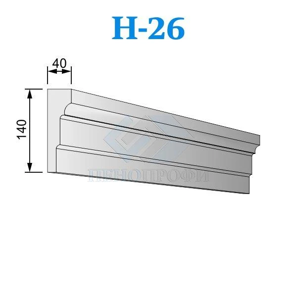 Фото Фасадные наличники из пенопласта (пенополистирола) Н-26 ПСБ-С-25Ф