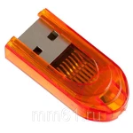 фото Картридер Perfeo Micro SD, (PF-VI-R015 Orange) оранжевый