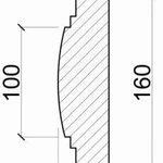 фото Наличник Н 106 песчаник белый 12 кг/м.п.
в