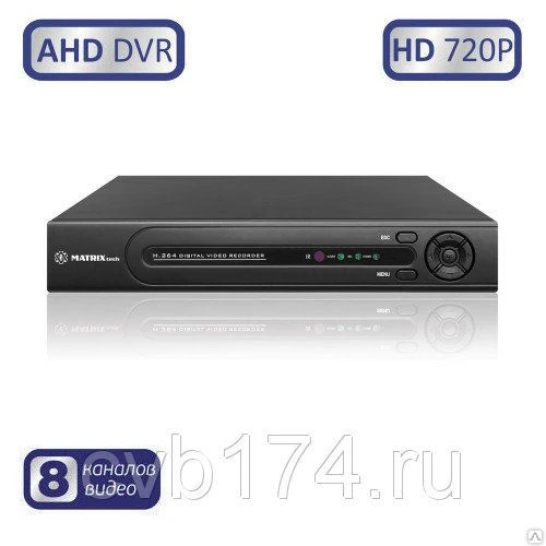 Фото 8-канальный AHD видеорегистратор MATRIX M-8AHD720P Prime