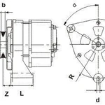 фото Генератор AAK3322 для BOBCAT, Kubota, двигателей Deutz F1L511, F2L511