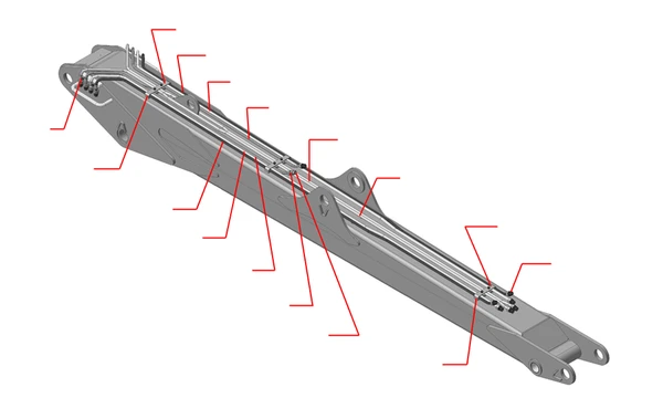Фото Гидравлические трубки на манипулятор