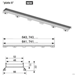 фото Основа для плитки TECEdrainline plate для слива, 1000 мм