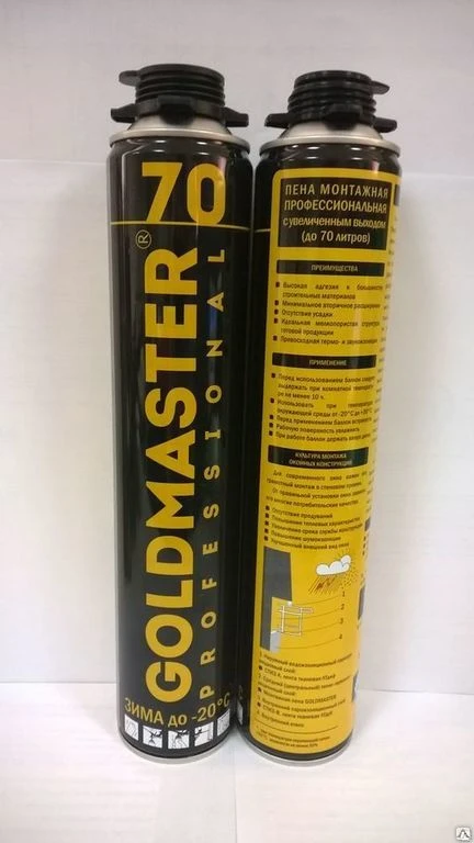 Фото Пена GoldMaster монтажная профессиональная 70л /ЗИМА/