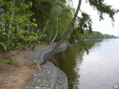 Фото Берегоукрепление габионами
в