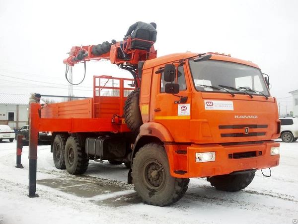 Фото Кран манипулятор Kanglim KS-2056 на шасси КАМАЗ 43118