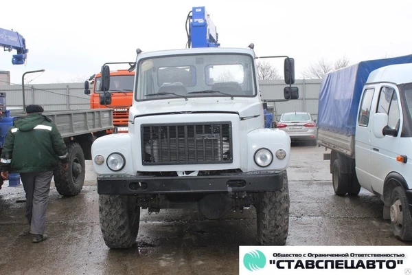 Фото ГАЗ-33081 бортовой с КМУ Tadano TM-ZE364HS