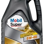 фото Синтетическое моторное масло Mobil Super 3000 X1 5W-40 4 л