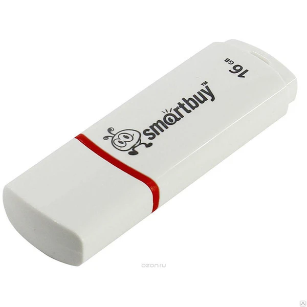 Фото Флэш-диск 16GB USB Smartbuy Crown черная / белая