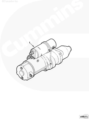 Фото Стартер двигателя Cummins 4-6 BT 24V, 4,5kW 4988348