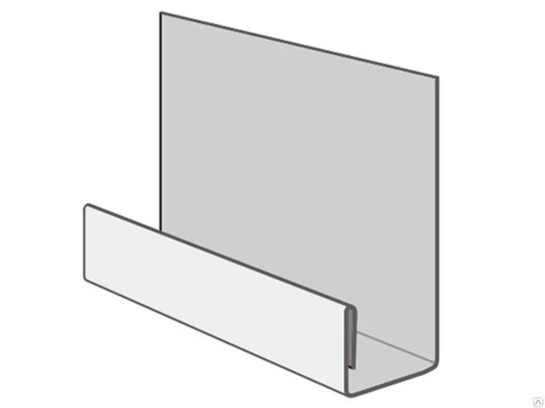 Фото Стартовая планка металлическая для цокольного сайдинга Т-сайдинг