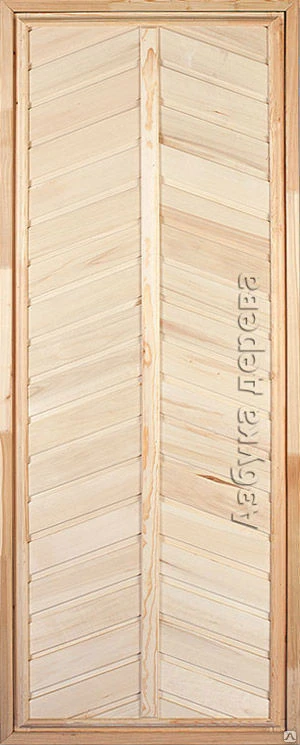 Фото Банная дверь из липы и кедра 5 DoorWooD