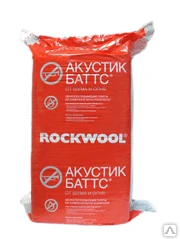 Фото Утеплитель ROCKWOOL АКУСТИК БАТТС- 50-200мм в упак. 3,6 м2, 1000*600