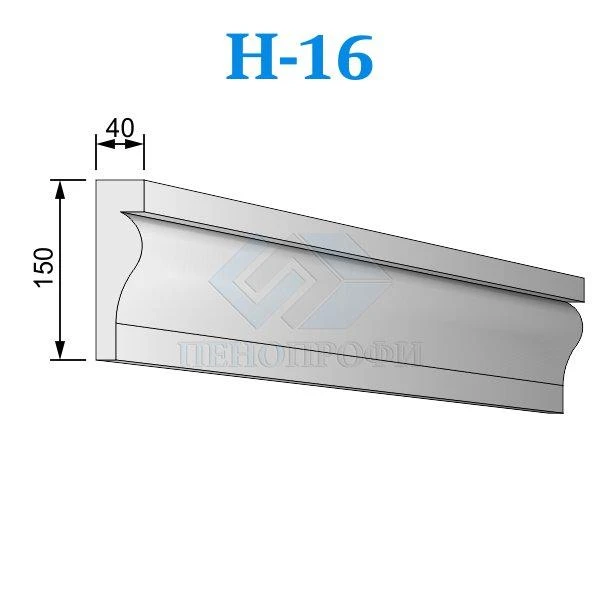 Фото Фасадные наличники из пенопласта (пенополистирола) Н-16 ПСБ-С-25Ф