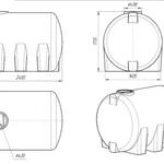 Фото №4 Емкость Н 5000 литров цилиндрическая горизонтальная в обрешетке