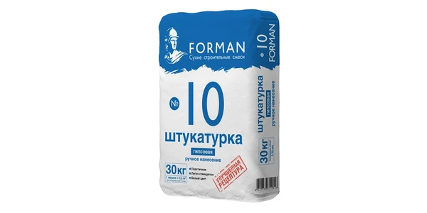 Фото Штукатурка гипсовая ручного нанесения Forman 10, 30кг