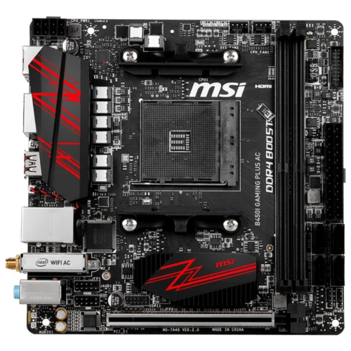 Фото Материнская плата MSI B450I