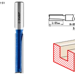 фото Пазовая фреза прямая 12х51 мм Зубр 28755-12-51 с нижними подрезателями