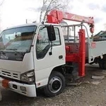 фото Аренда крана-манипулятора Isuzu NQR 75 (г/п стрелы 3 т, борта 5 т)