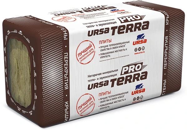 Фото Утеплитель URSA Terra 34 PRO PN 1000*610*50 мм 10 плит