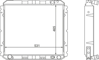Фото Радиатор водяной 432720-1301010-11 ЗИЛ-5301 (бычок)