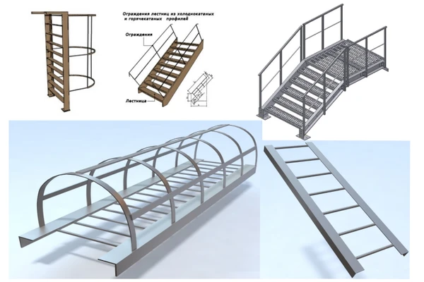 Фото Производство Лестниц, Площадок, Стремянок, Ограждений по серии 1.450.3-7.94 и чертежам в Сургуте