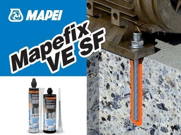 Фото Химический крепеж для больших нагрузок MAPEFIX VE SF (IT-GB-PL)