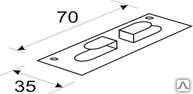 Фото Кляммер (подсистема) боковой 70х35х10 (4мм) S-1.2мм