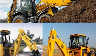 Фото Аренда экскаватора- погрузчика JCB гидромолот, бур